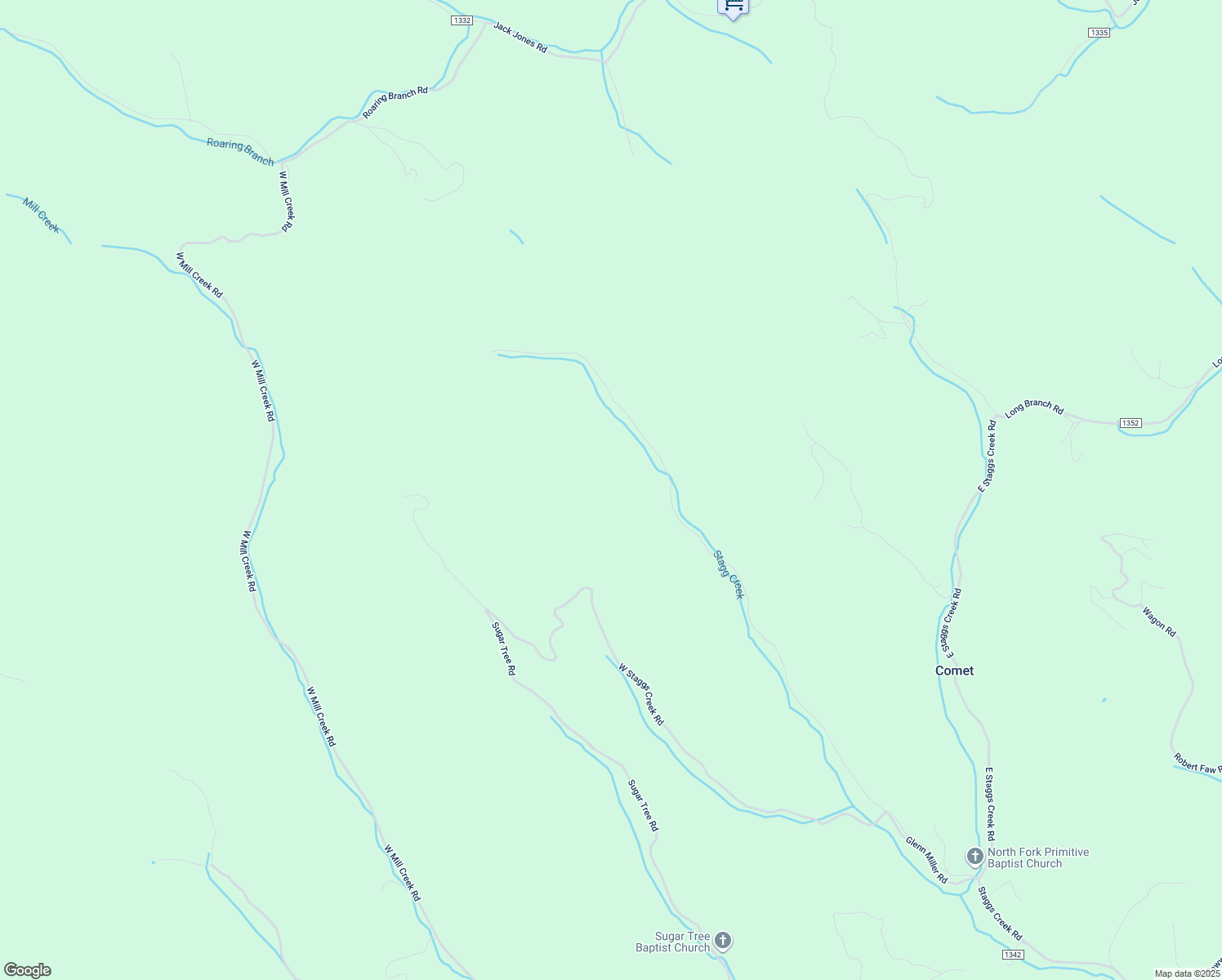 map of restaurants, bars, coffee shops, grocery stores, and more near in Comet