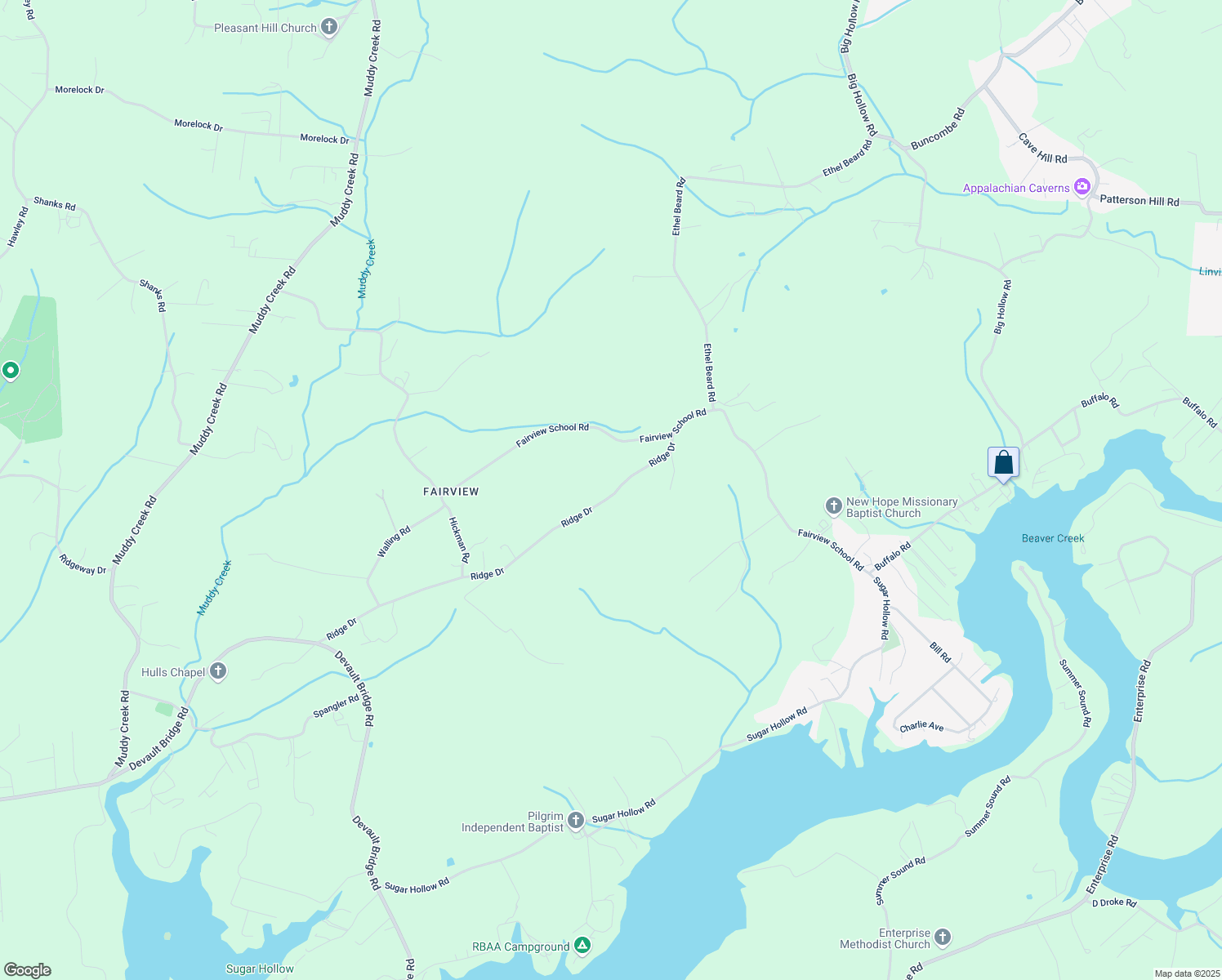 map of restaurants, bars, coffee shops, grocery stores, and more near 609 Ridge Drive in Sullivan County