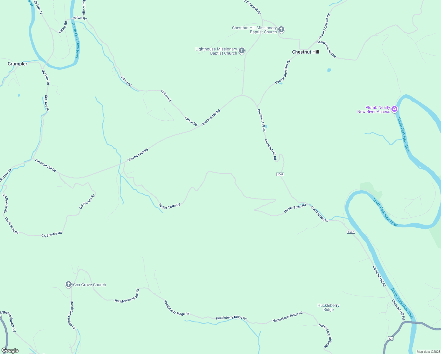 map of restaurants, bars, coffee shops, grocery stores, and more near 1458 Hudler Town Road in Crumpler