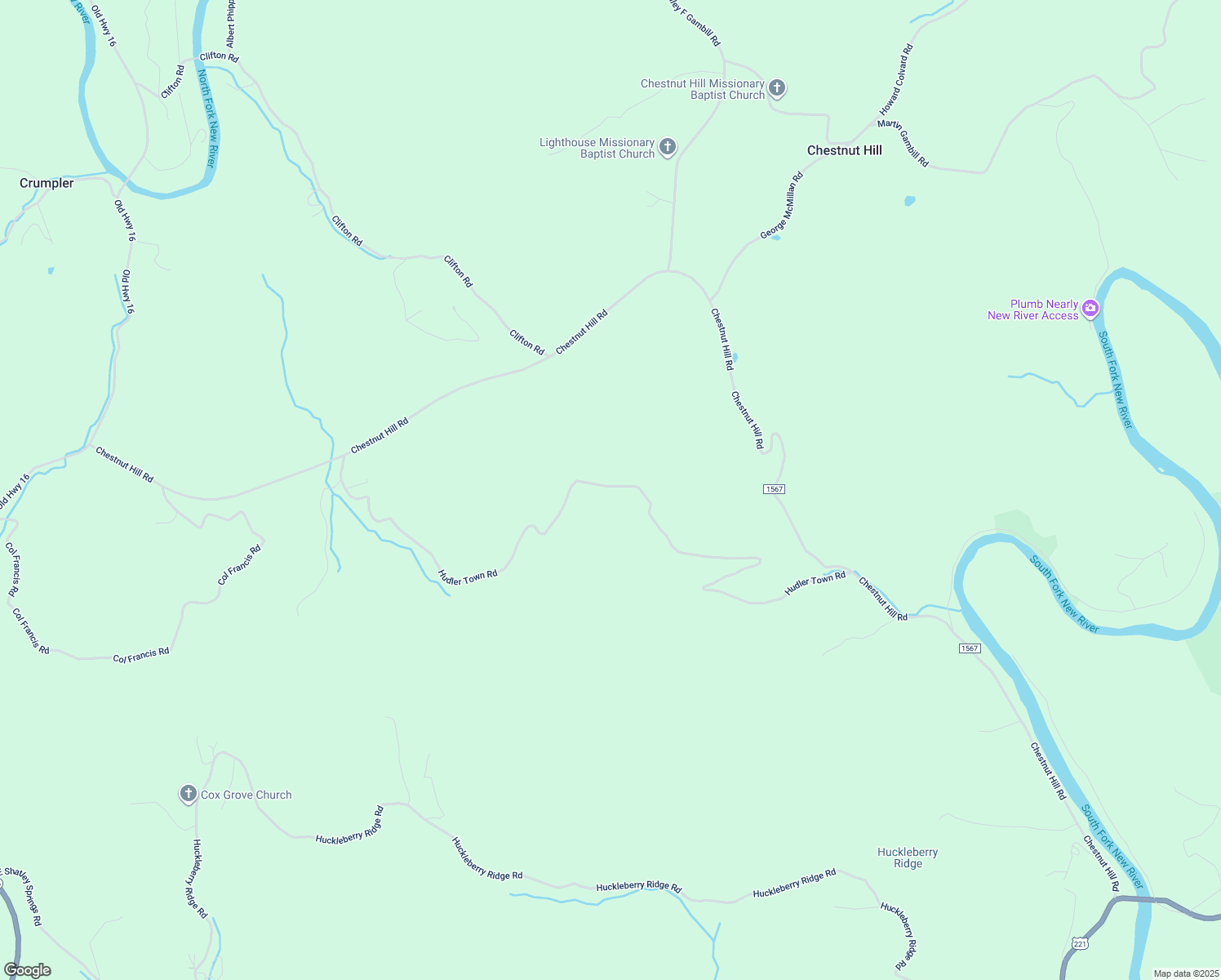 map of restaurants, bars, coffee shops, grocery stores, and more near 1458 Hudler Town Road in Crumpler