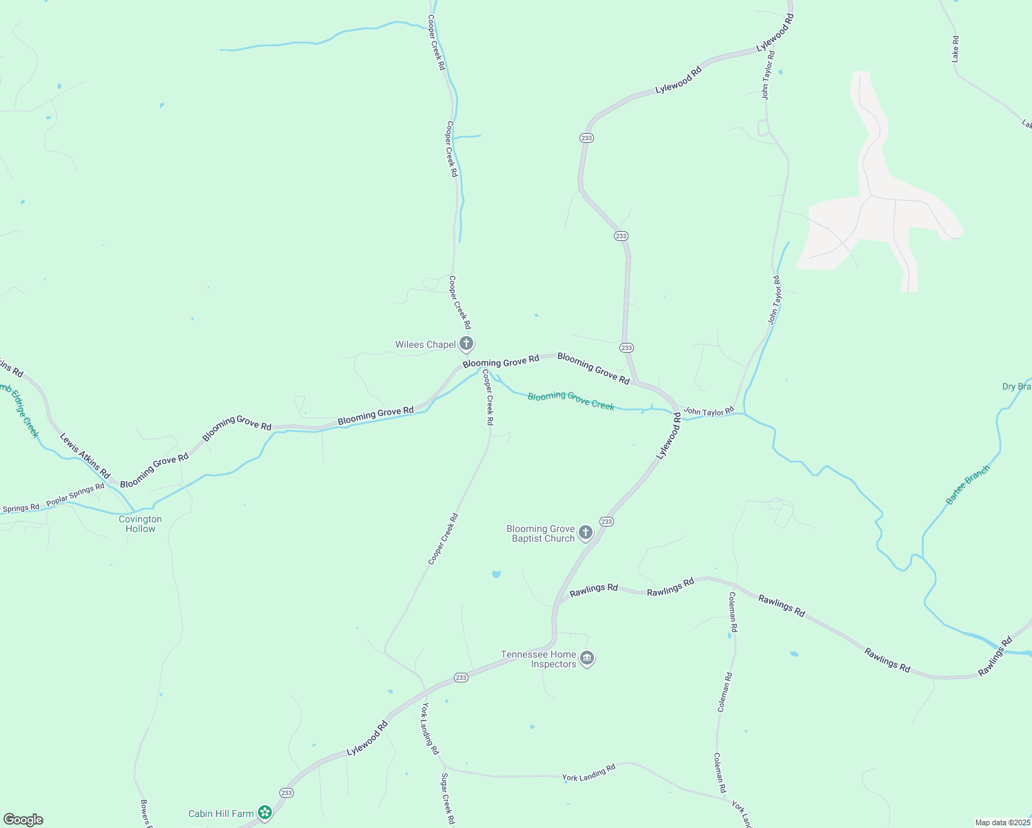 map of restaurants, bars, coffee shops, grocery stores, and more near 3801 Cooper Creek Rd in Woodlawn