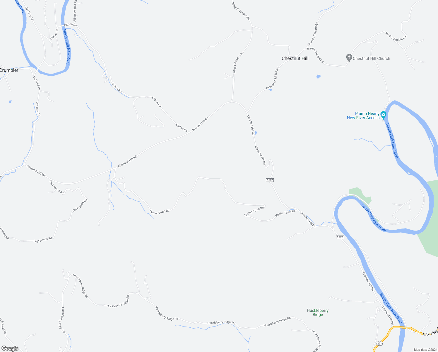map of restaurants, bars, coffee shops, grocery stores, and more near 1527 Hudler Town Rd in Crumpler
