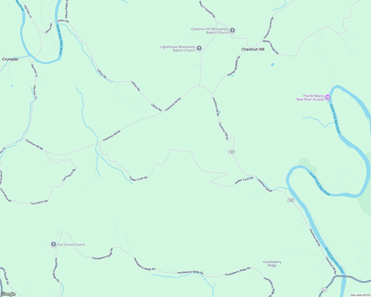 map of restaurants, bars, coffee shops, grocery stores, and more near 1501 Hudler Town Road in Crumpler