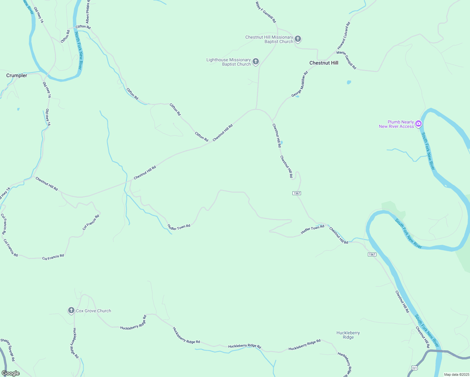 map of restaurants, bars, coffee shops, grocery stores, and more near 1477 Hudler Town Road in Crumpler