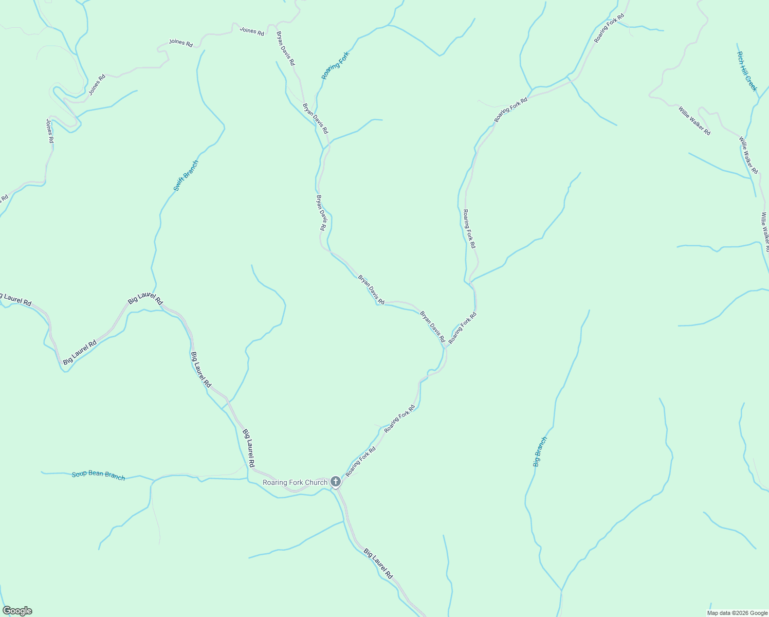 map of restaurants, bars, coffee shops, grocery stores, and more near 101 Bryan Davis Road in Creston