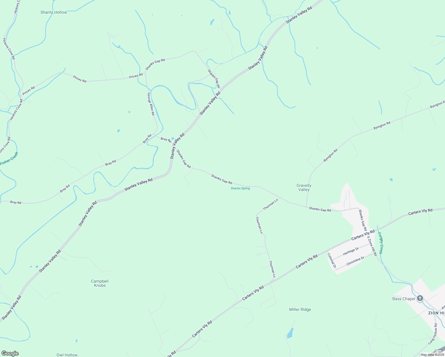 map of restaurants, bars, coffee shops, grocery stores, and more near 519 Shanks Gap Road in Rogersville