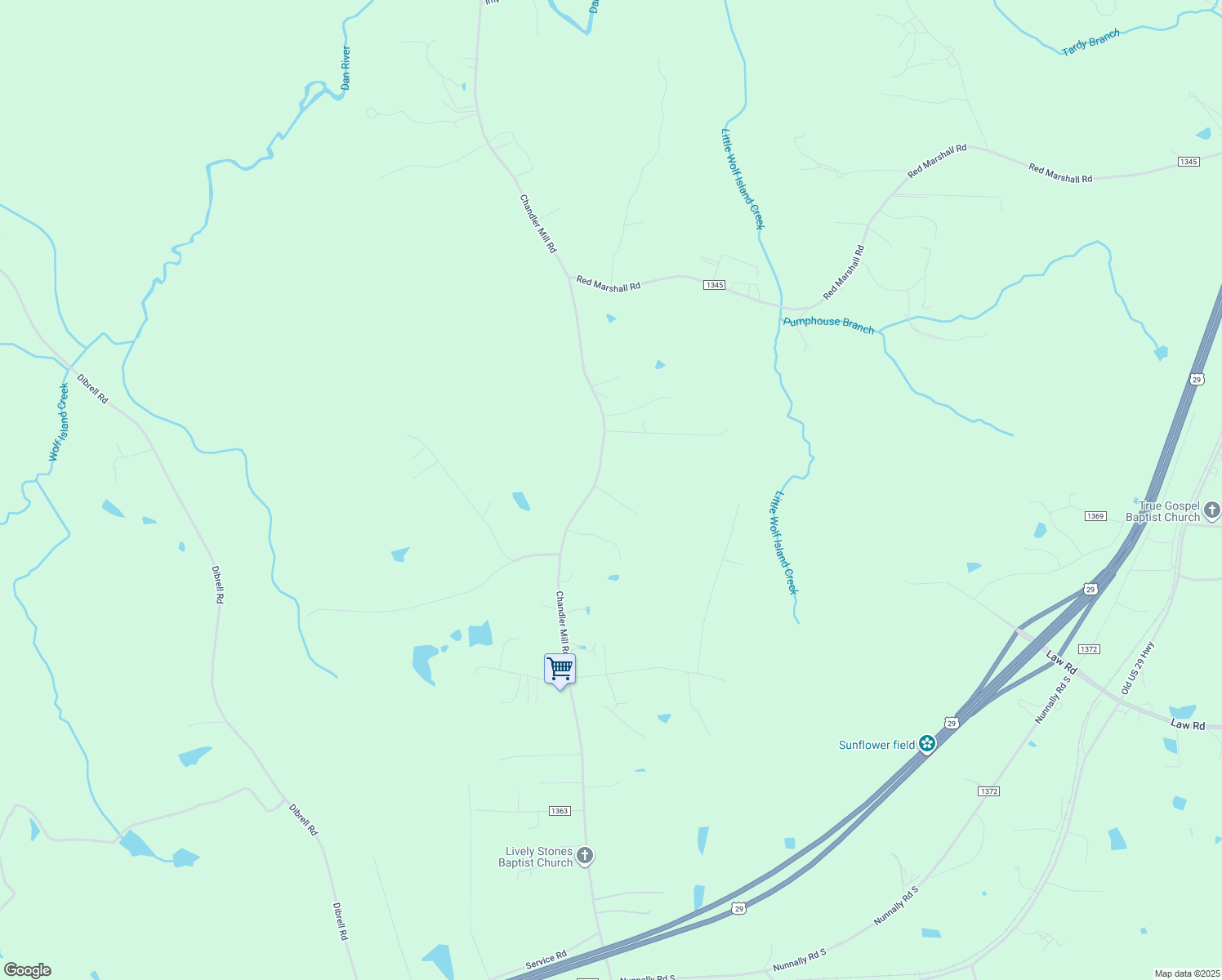map of restaurants, bars, coffee shops, grocery stores, and more near 51 James Motley Road in Pelham