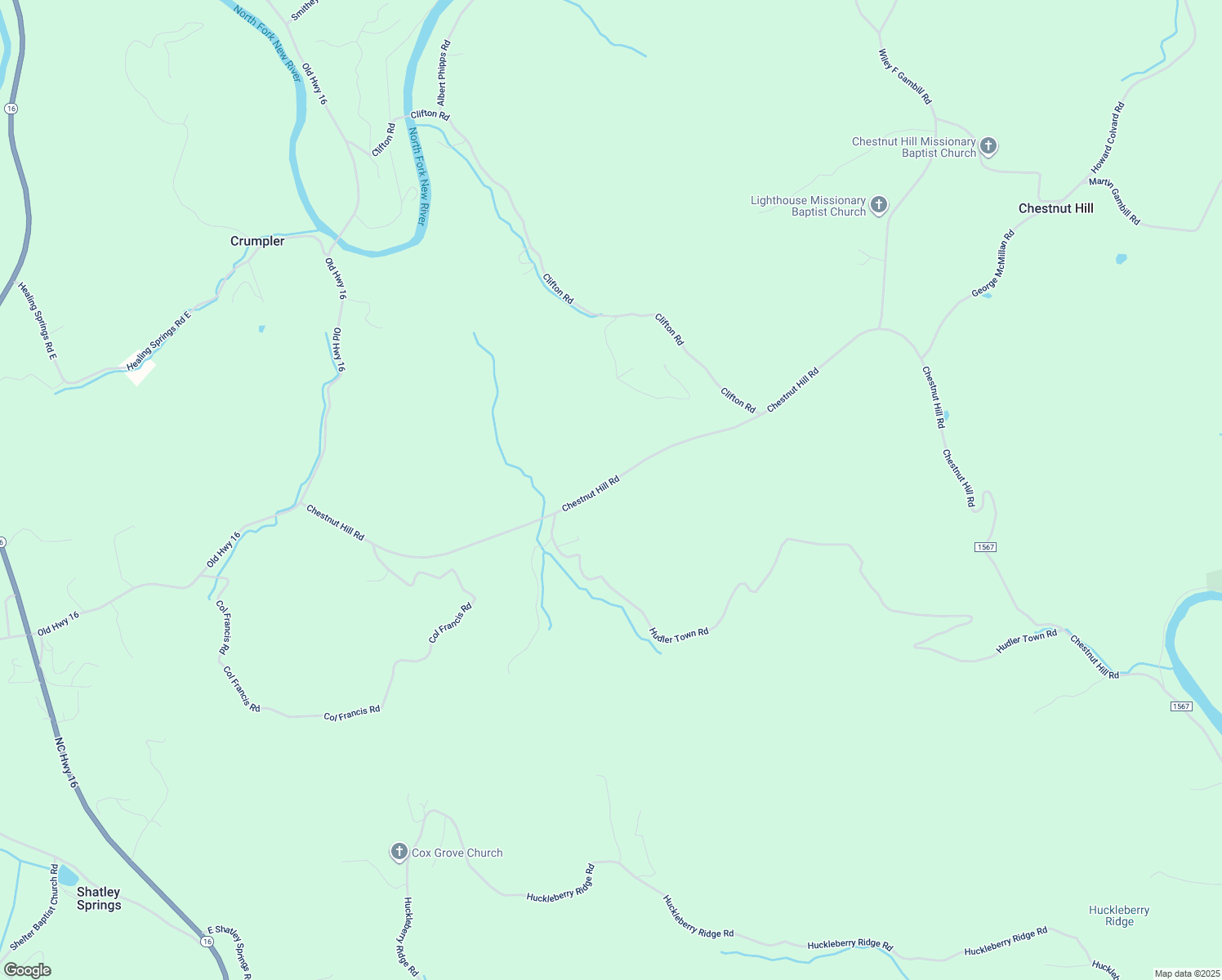 map of restaurants, bars, coffee shops, grocery stores, and more near 1240 Chestnut Hill Road in Crumpler