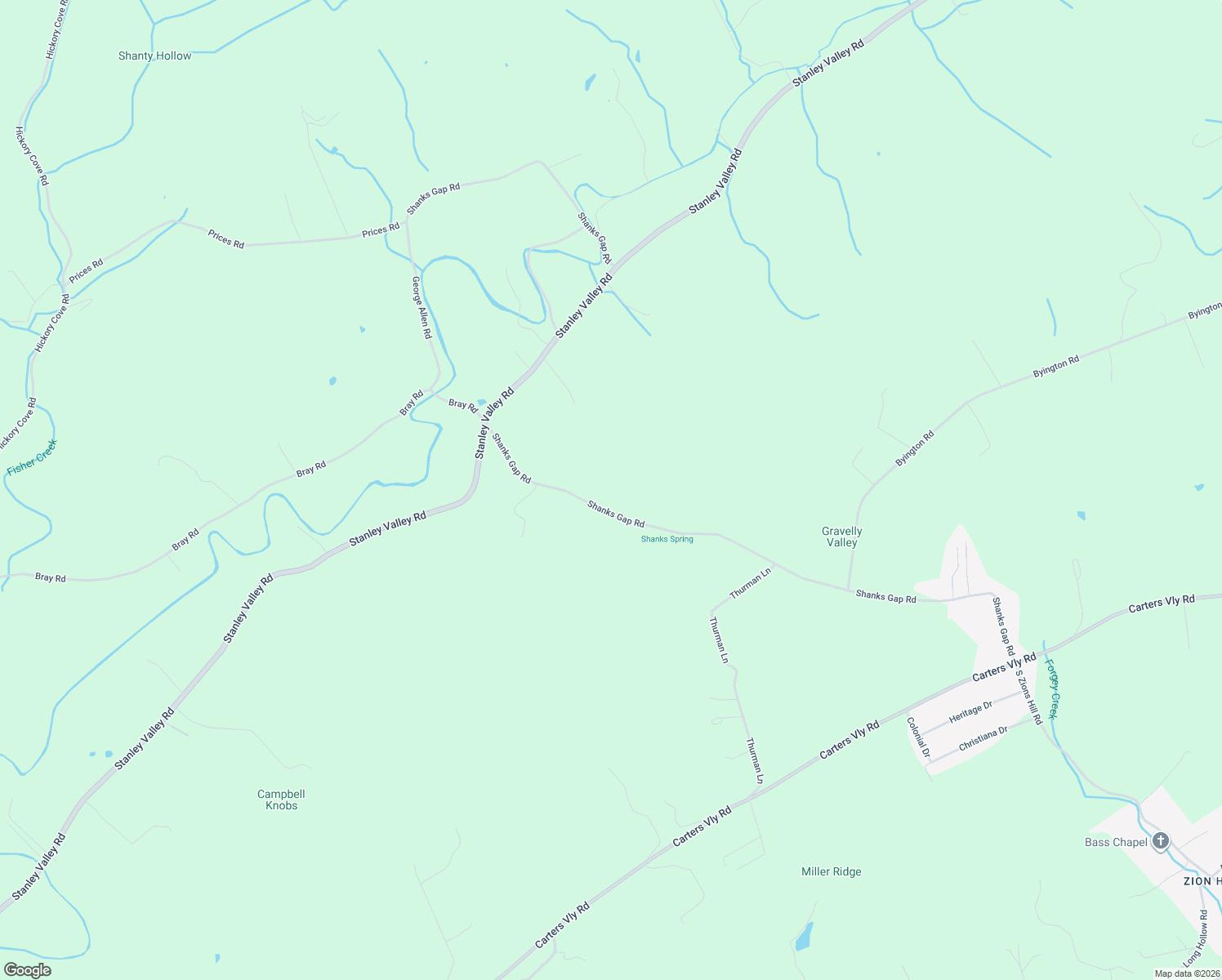 map of restaurants, bars, coffee shops, grocery stores, and more near 519 Shanks Gap Road in Rogersville