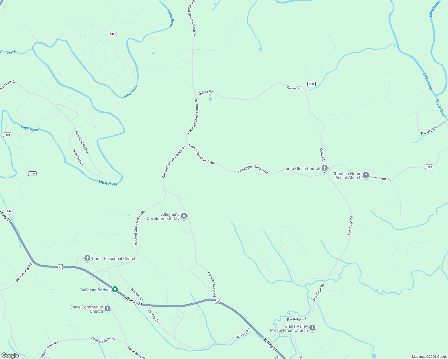 map of restaurants, bars, coffee shops, grocery stores, and more near 93 Duncan Valley Lane in Sparta