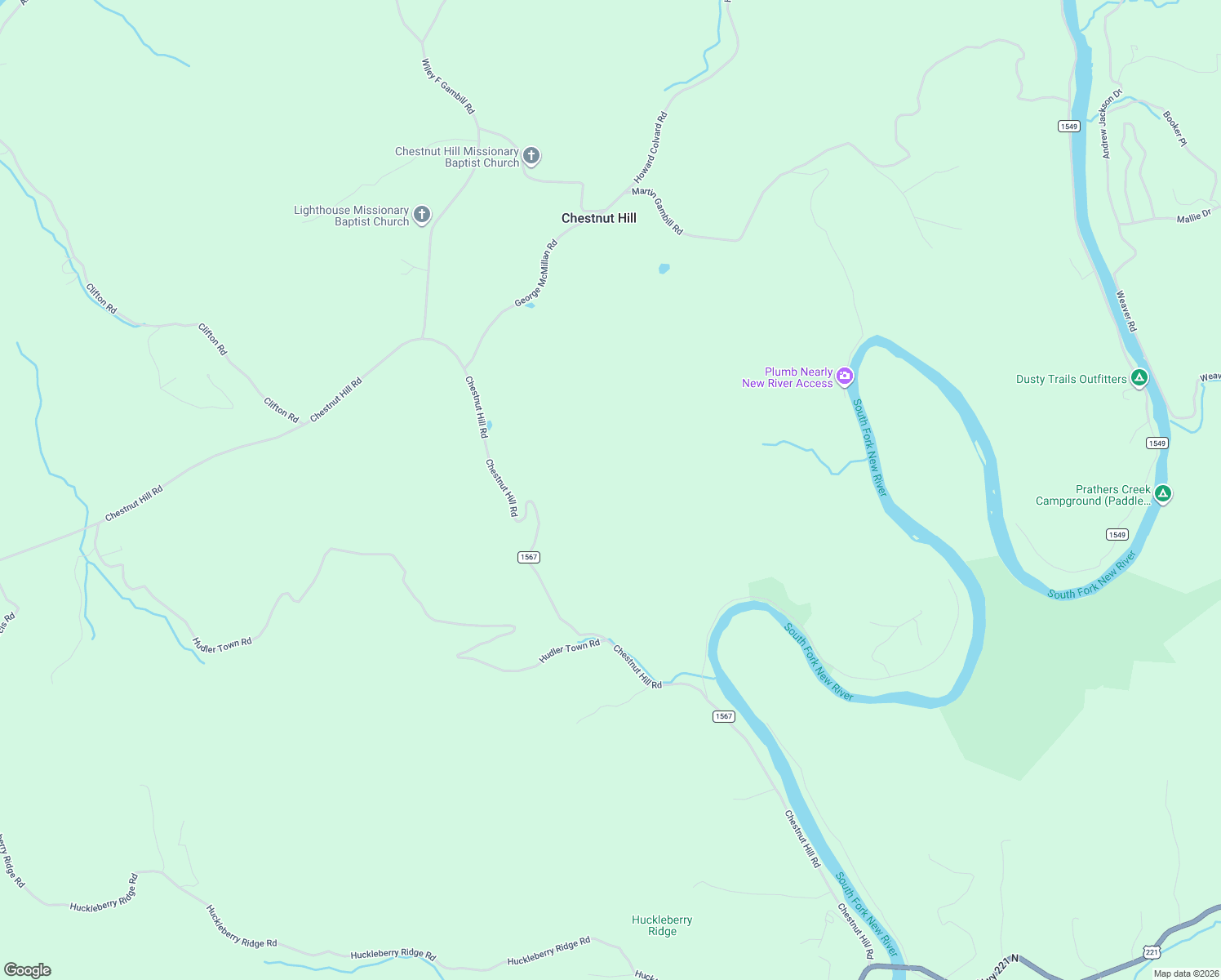 map of restaurants, bars, coffee shops, grocery stores, and more near 3133 Chestnut Hill Road in Crumpler