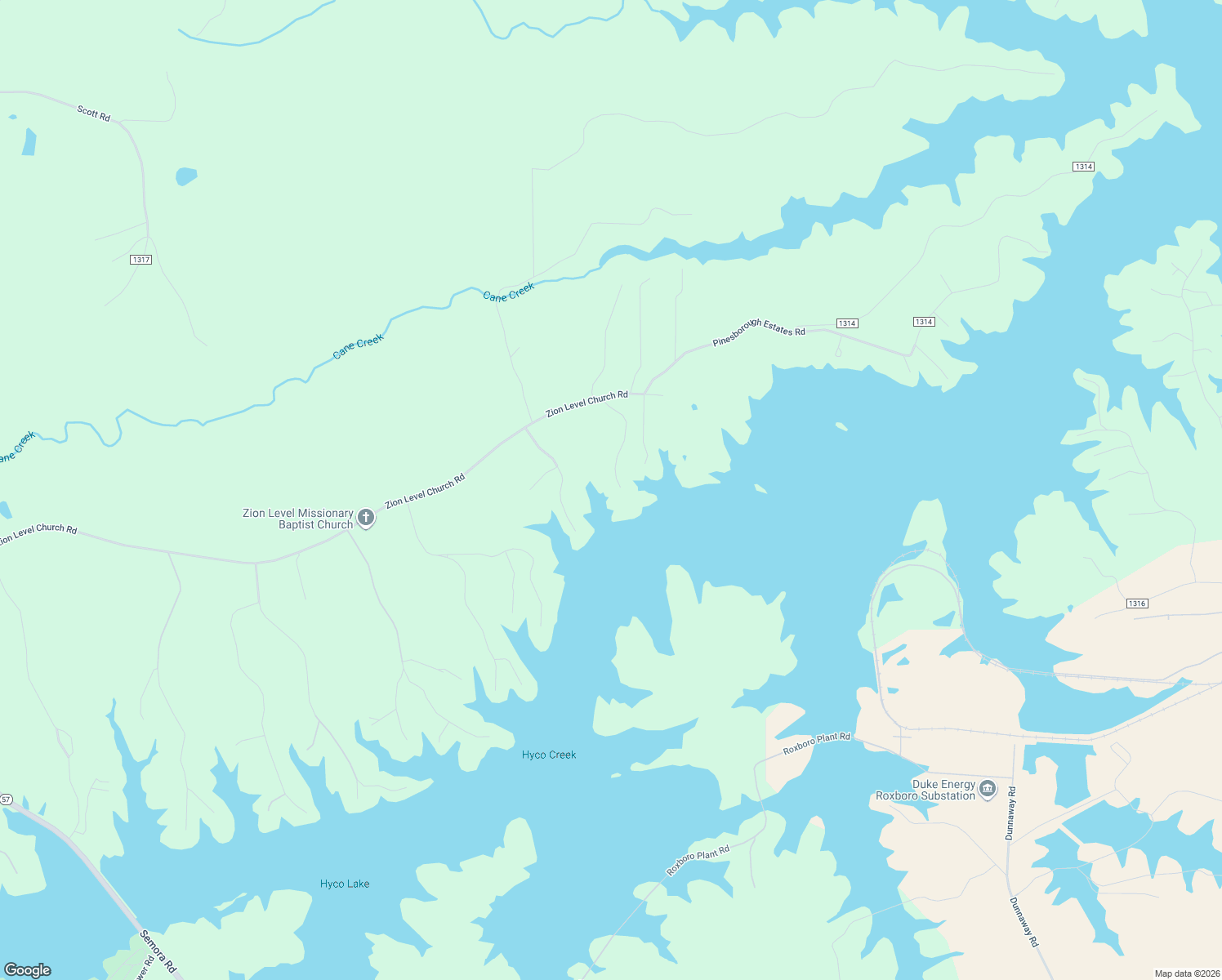 map of restaurants, bars, coffee shops, grocery stores, and more near 290 Waters Edge Lane in Semora