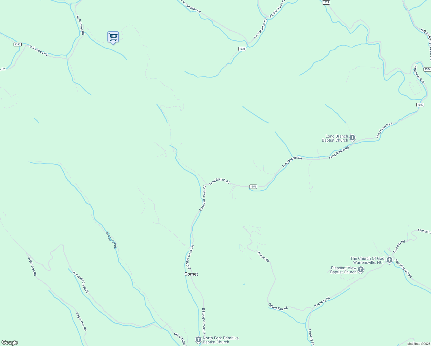 map of restaurants, bars, coffee shops, grocery stores, and more near 2448 Long Branch Road in Lansing