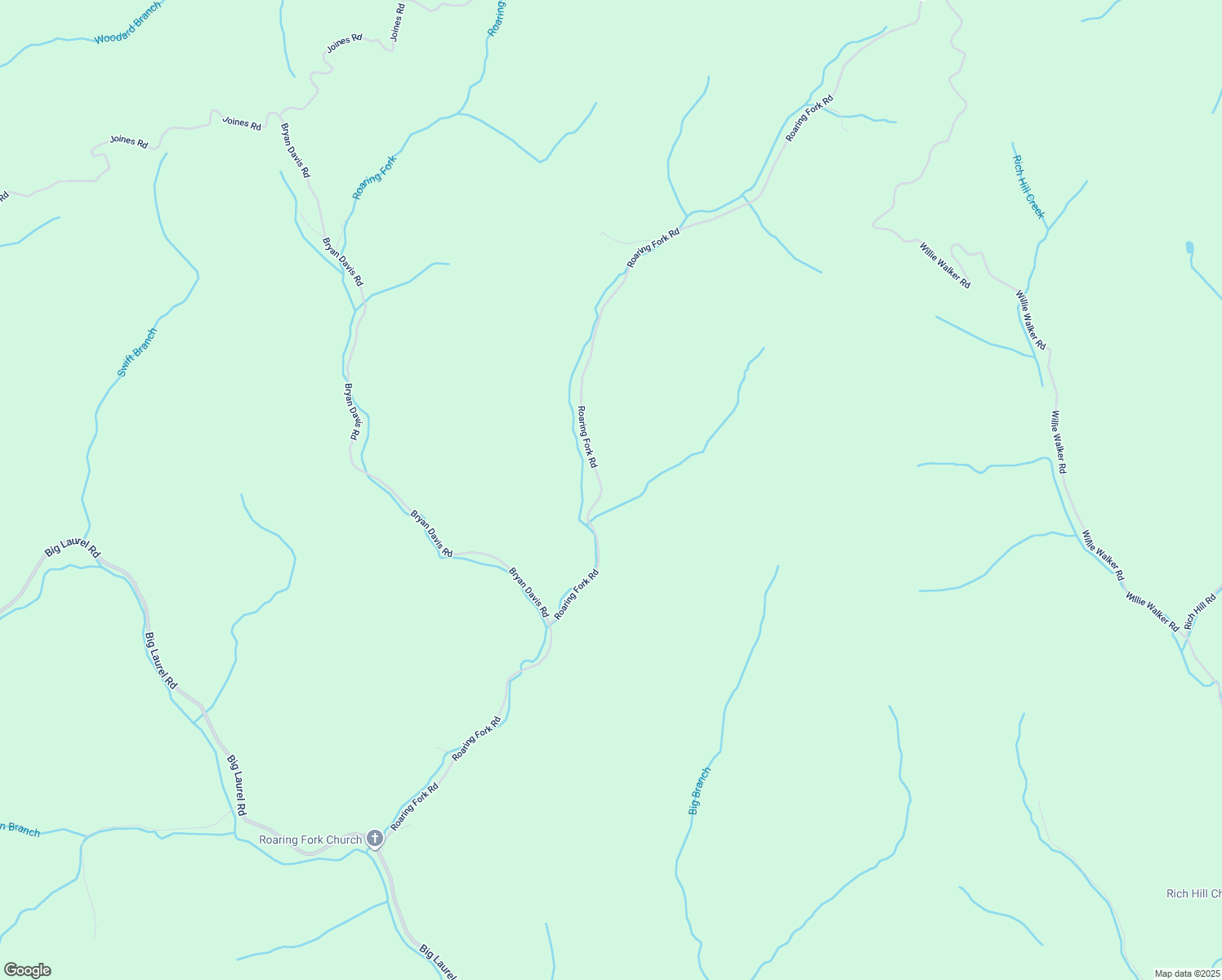 map of restaurants, bars, coffee shops, grocery stores, and more near 1320 Roaring Fork Road in Creston