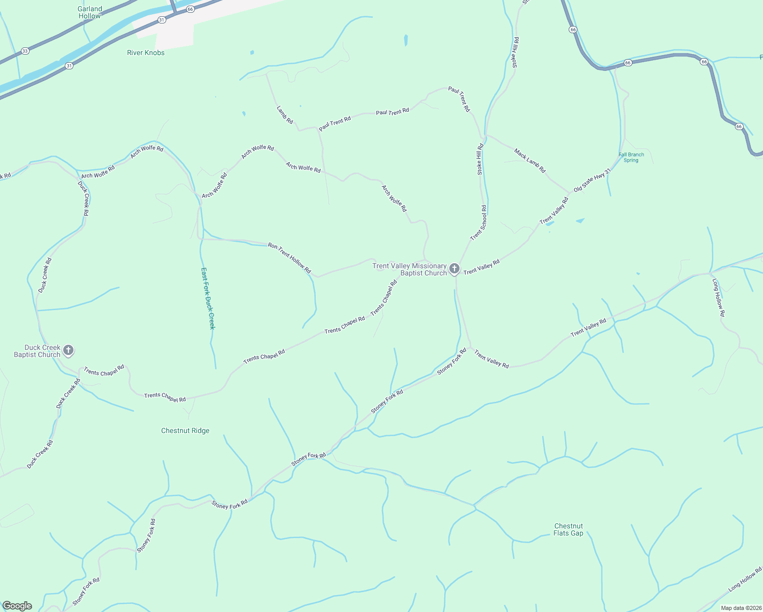 map of restaurants, bars, coffee shops, grocery stores, and more near 100 Charlie Lane in Sneedville