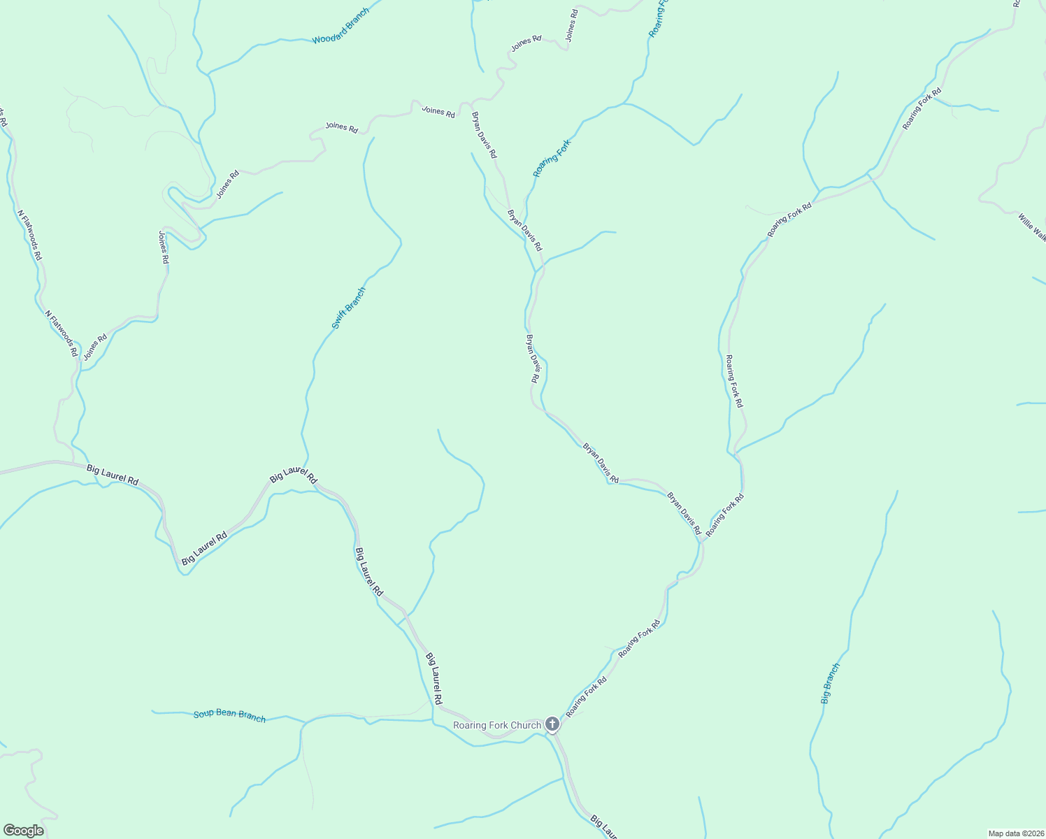 map of restaurants, bars, coffee shops, grocery stores, and more near 853 Bryan Davis Road in Creston