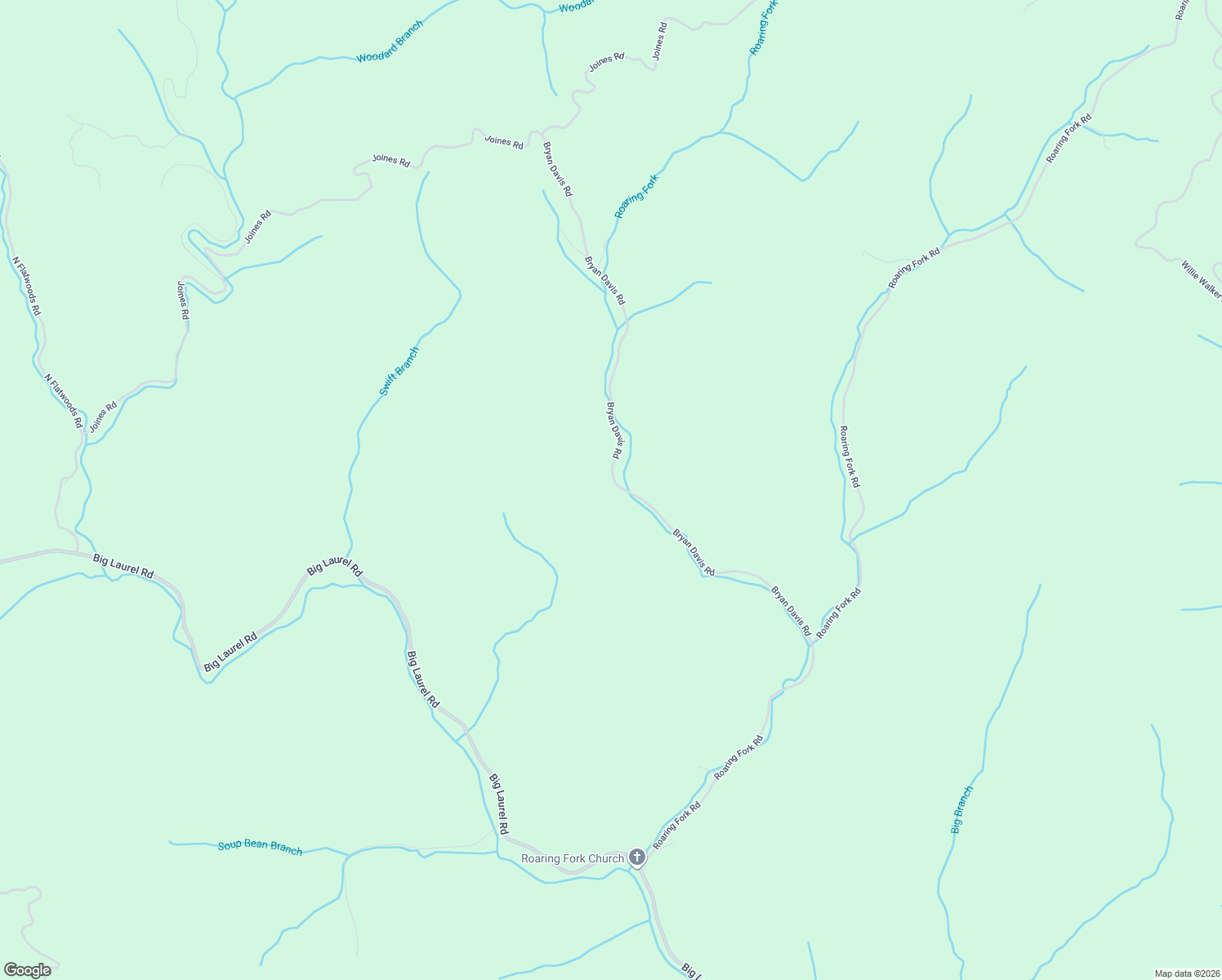 map of restaurants, bars, coffee shops, grocery stores, and more near 853 Bryan Davis Road in Creston