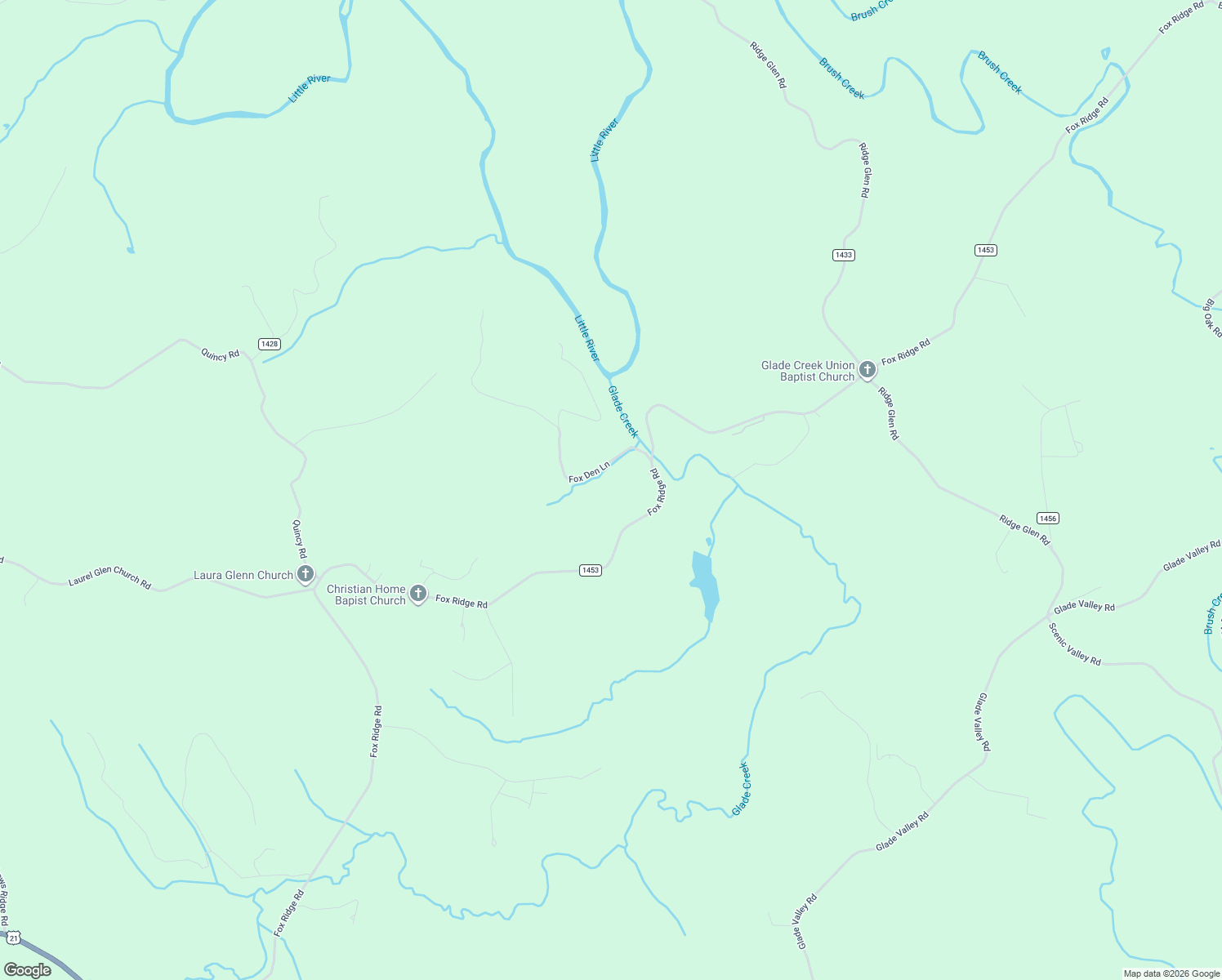 map of restaurants, bars, coffee shops, grocery stores, and more near 2883 Fox Ridge Road in Sparta