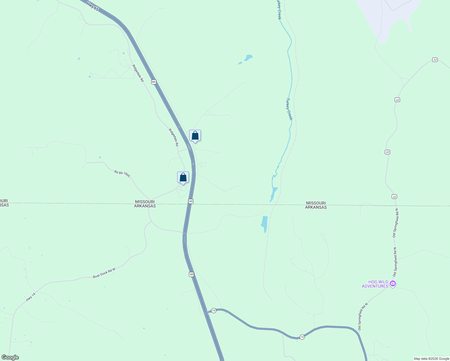map of restaurants, bars, coffee shops, grocery stores, and more near 301 Peace Lane in Taney County