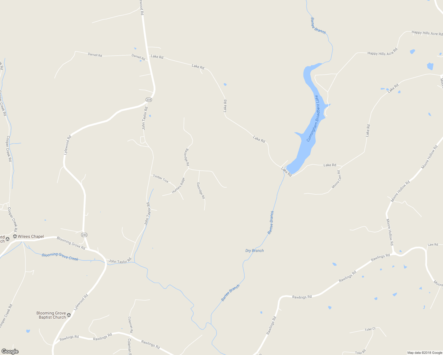 map of restaurants, bars, coffee shops, grocery stores, and more near 3358 Backridge Road in Woodlawn