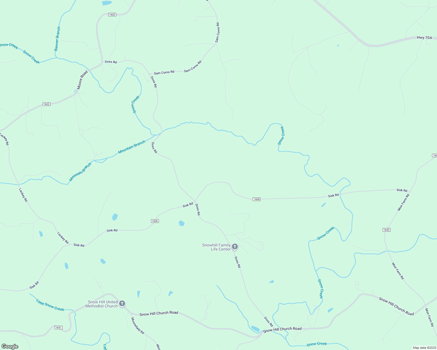 map of restaurants, bars, coffee shops, grocery stores, and more near 2409 Sisk Road in Lawsonville