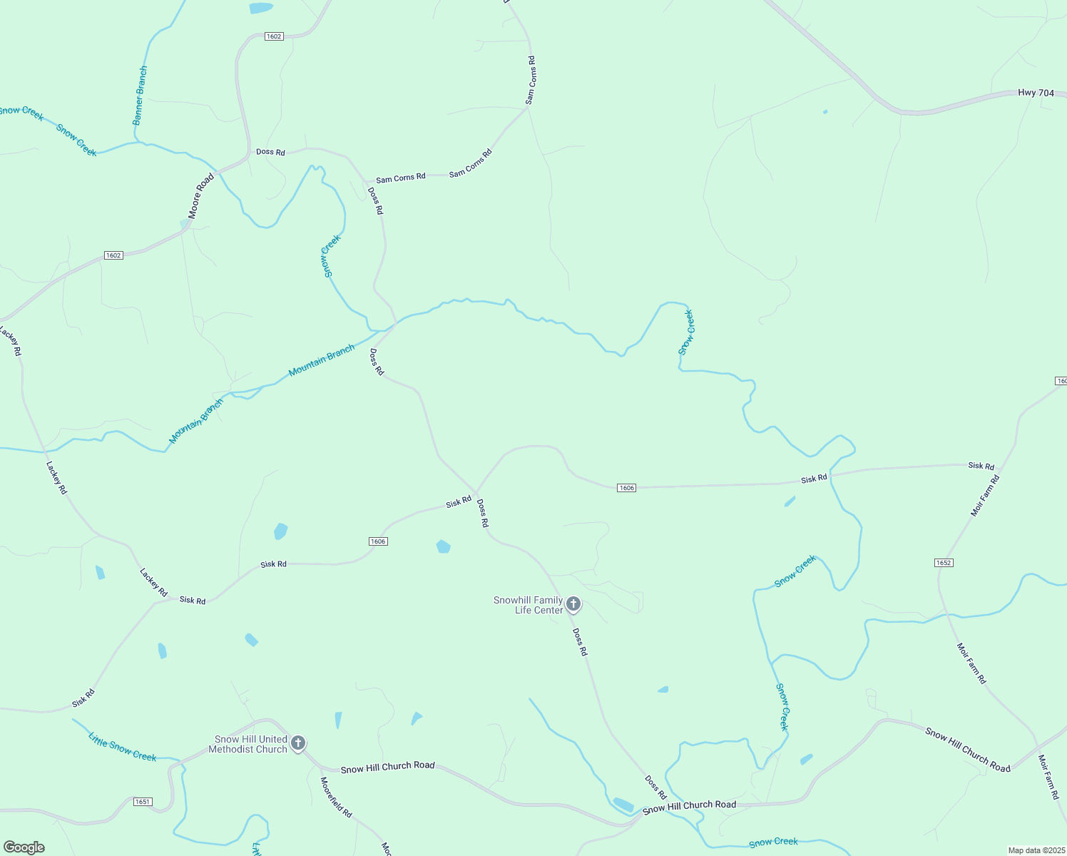 map of restaurants, bars, coffee shops, grocery stores, and more near 2409 Sisk Road in Lawsonville