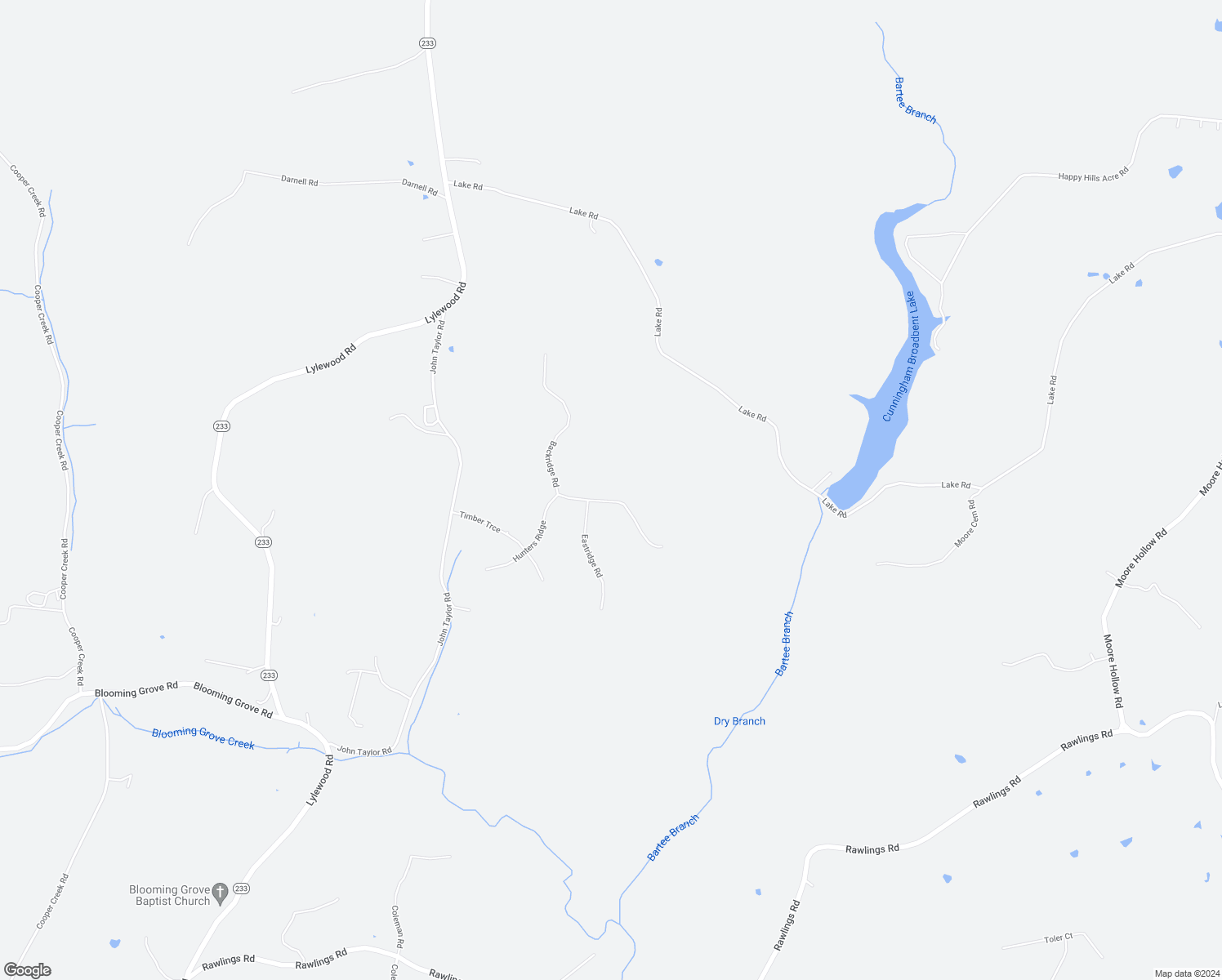 map of restaurants, bars, coffee shops, grocery stores, and more near 3328 Backridge Road in Woodlawn