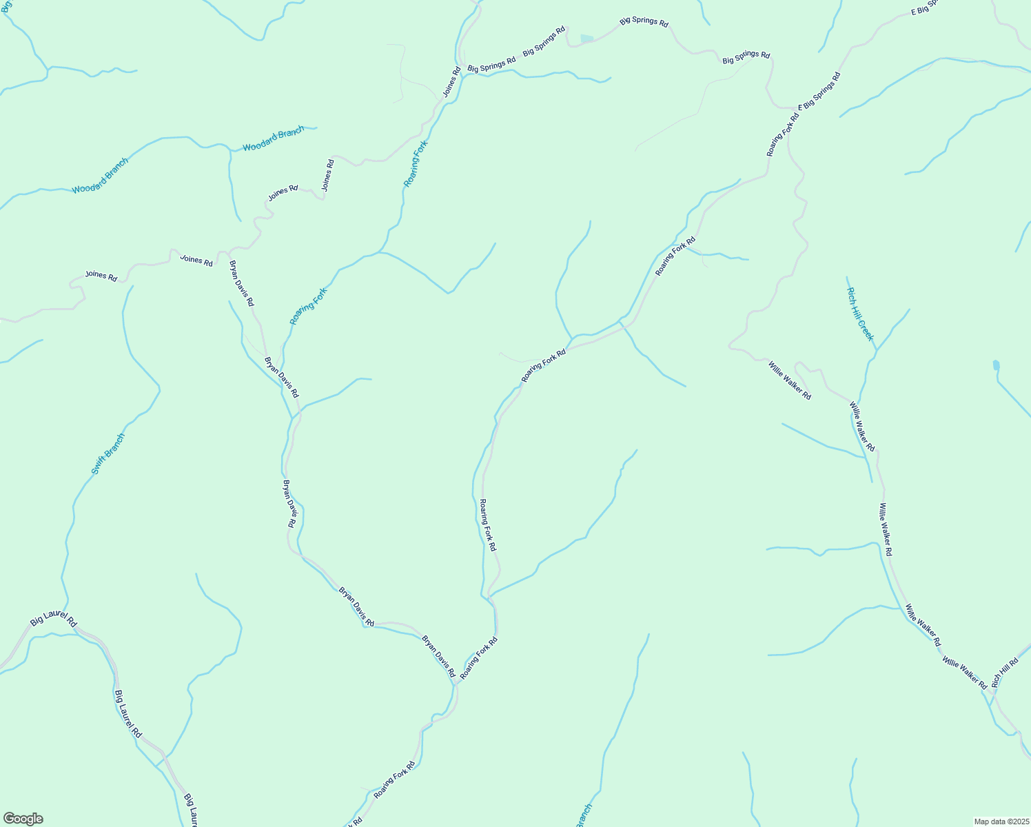 map of restaurants, bars, coffee shops, grocery stores, and more near 2010 Roaring Fork Road in Creston