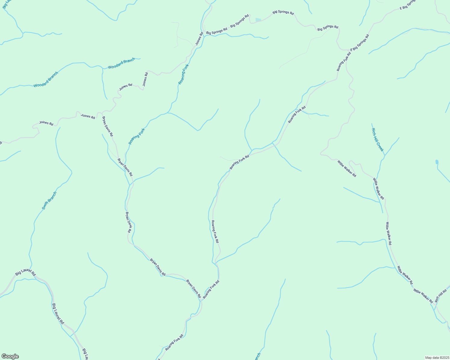map of restaurants, bars, coffee shops, grocery stores, and more near 2010 Roaring Fork Road in Creston