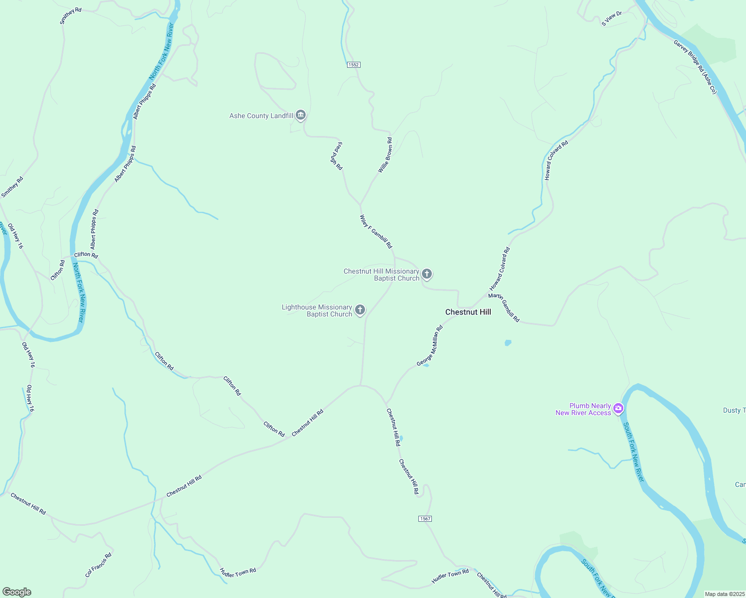 map of restaurants, bars, coffee shops, grocery stores, and more near 547 Wiley F Gambill Road in Crumpler