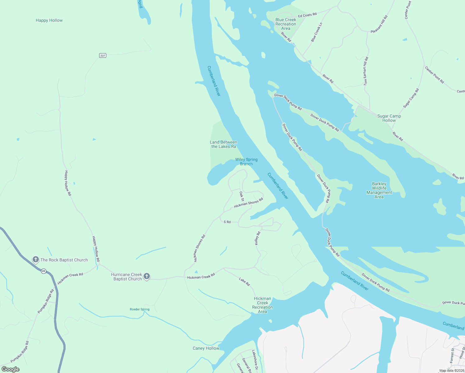 map of restaurants, bars, coffee shops, grocery stores, and more near 565 Hickman Shores Road in Dover