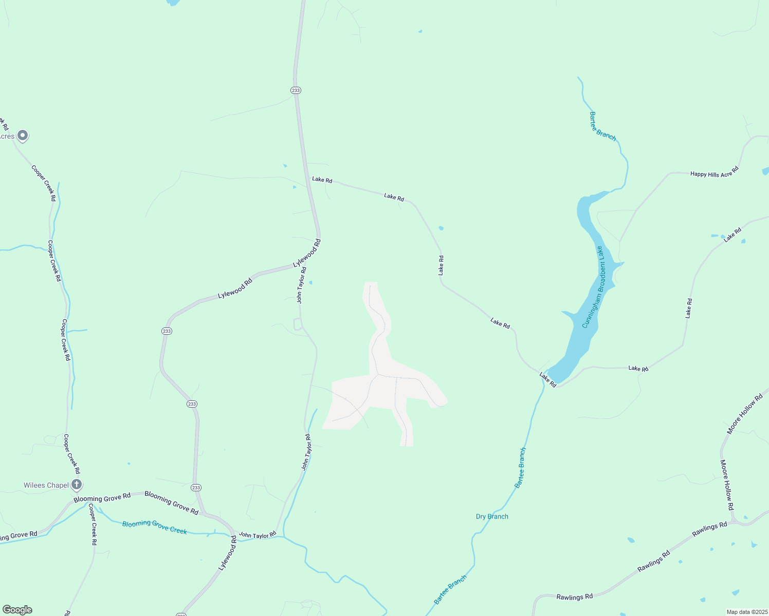 map of restaurants, bars, coffee shops, grocery stores, and more near 3244 Backridge Road in Woodlawn