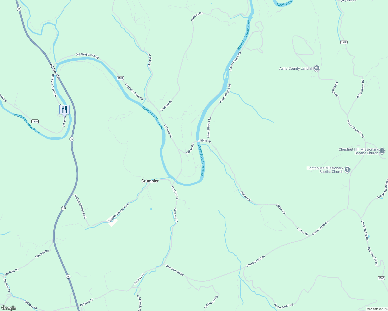 map of restaurants, bars, coffee shops, grocery stores, and more near 420 Beau Rivage Drive in Crumpler