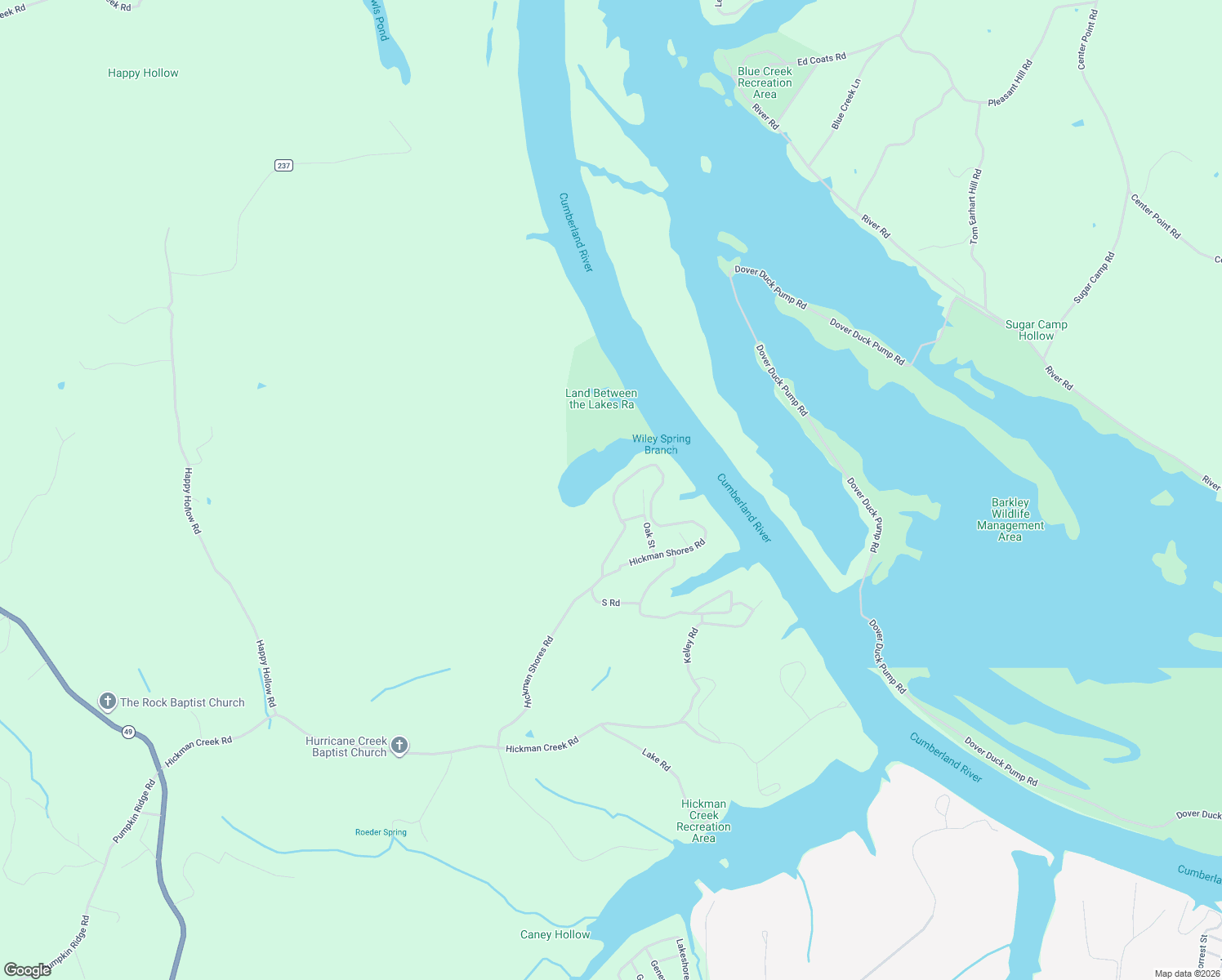 map of restaurants, bars, coffee shops, grocery stores, and more near 565 Hickman Shores Road in Dover