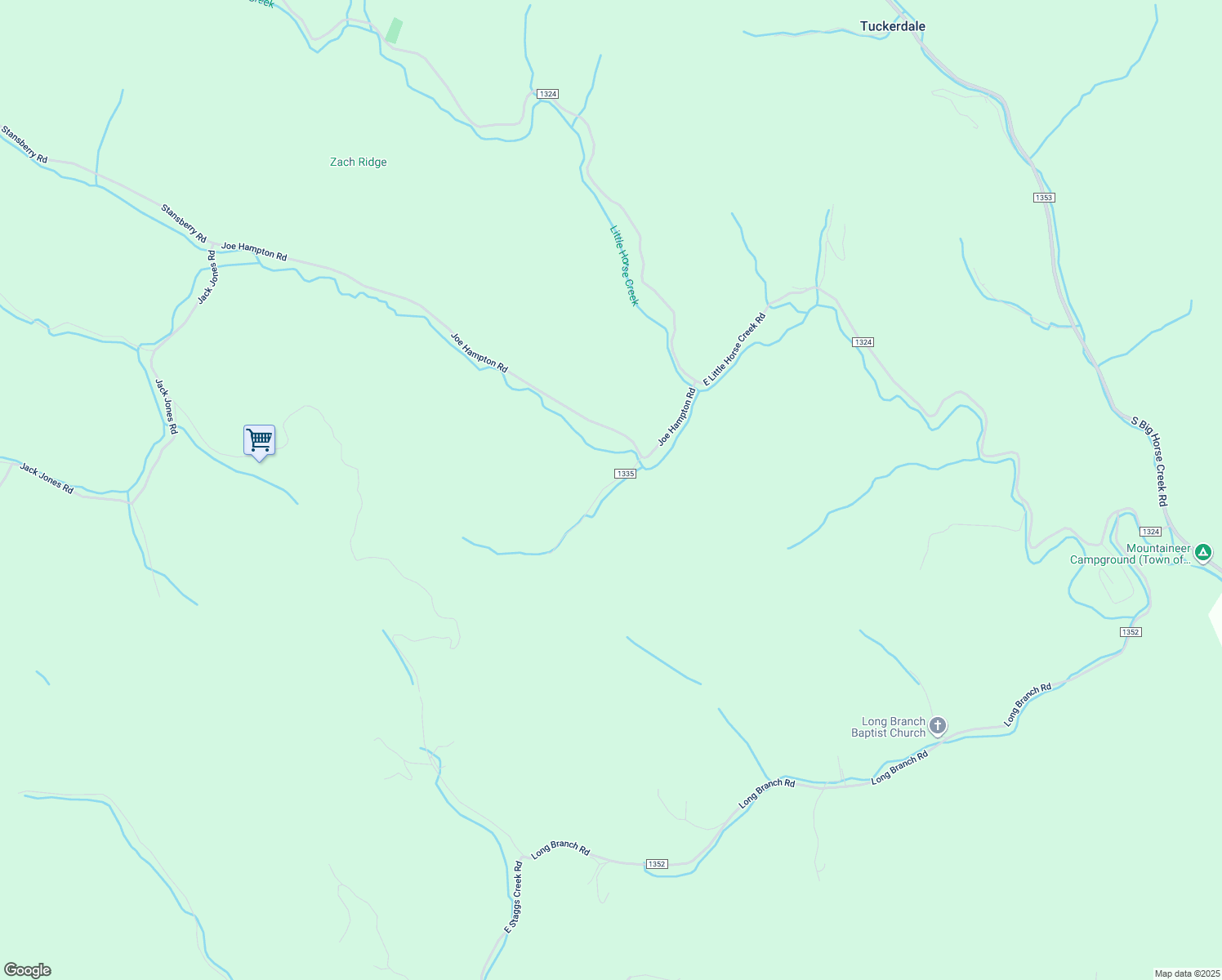 map of restaurants, bars, coffee shops, grocery stores, and more near 219 Flem Osborne Road in Lansing
