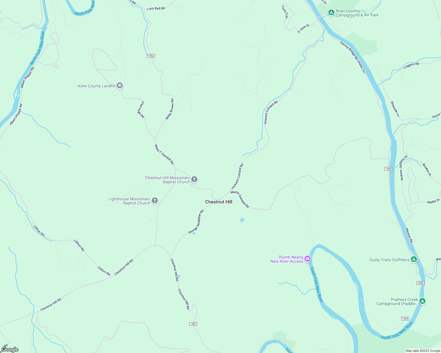 map of restaurants, bars, coffee shops, grocery stores, and more near 161 Martin Gambill Road in Crumpler
