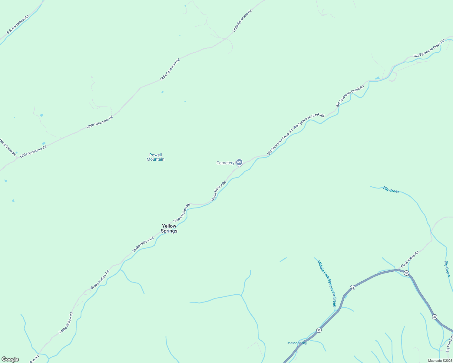 map of restaurants, bars, coffee shops, grocery stores, and more near 1449 Snake Hollow Rd in Sneedville