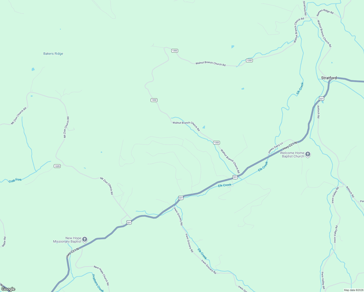 map of restaurants, bars, coffee shops, grocery stores, and more near 607 Toms Knob Road in Sparta
