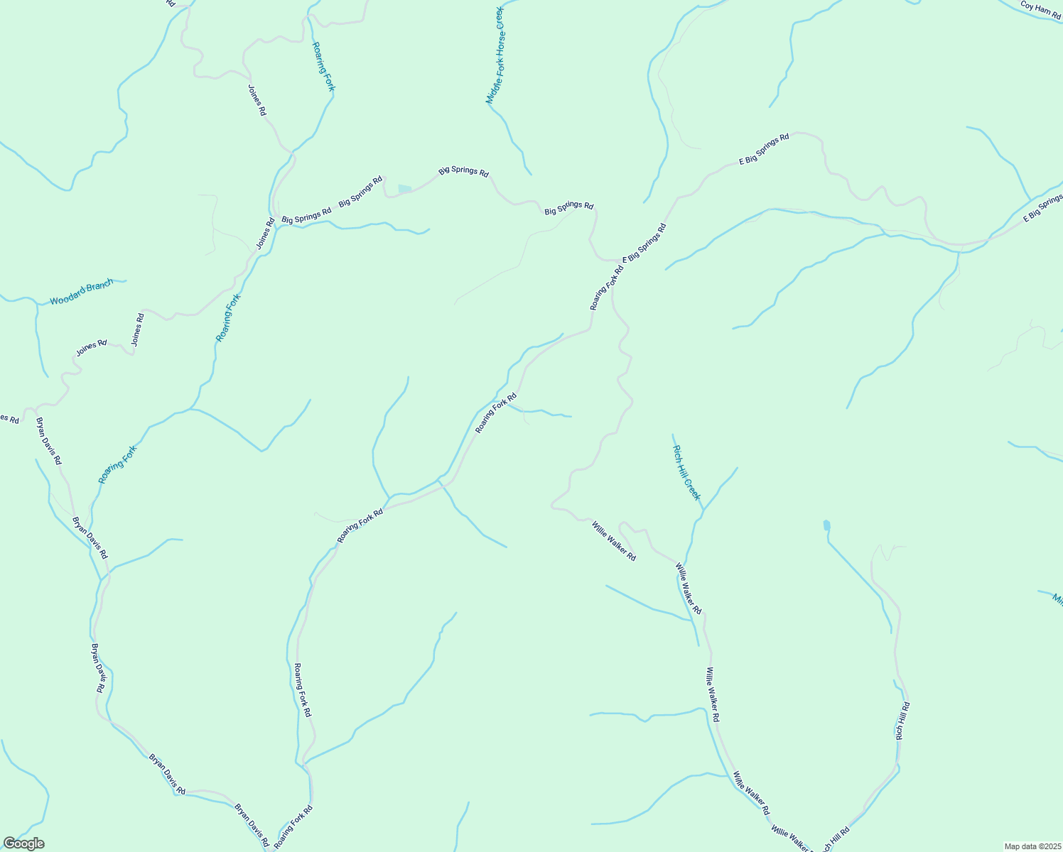 map of restaurants, bars, coffee shops, grocery stores, and more near 2880 Roaring Fork Road in Creston