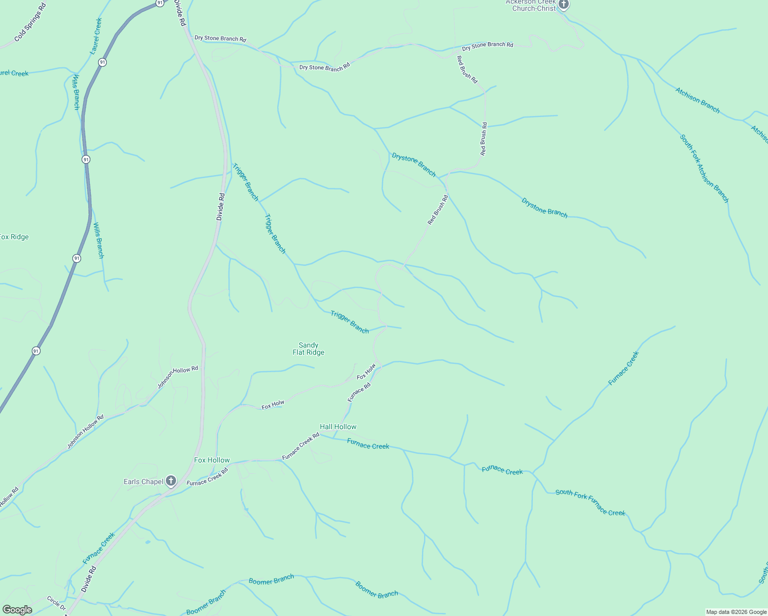 map of restaurants, bars, coffee shops, grocery stores, and more near 790 Red Brush Road in Mountain City