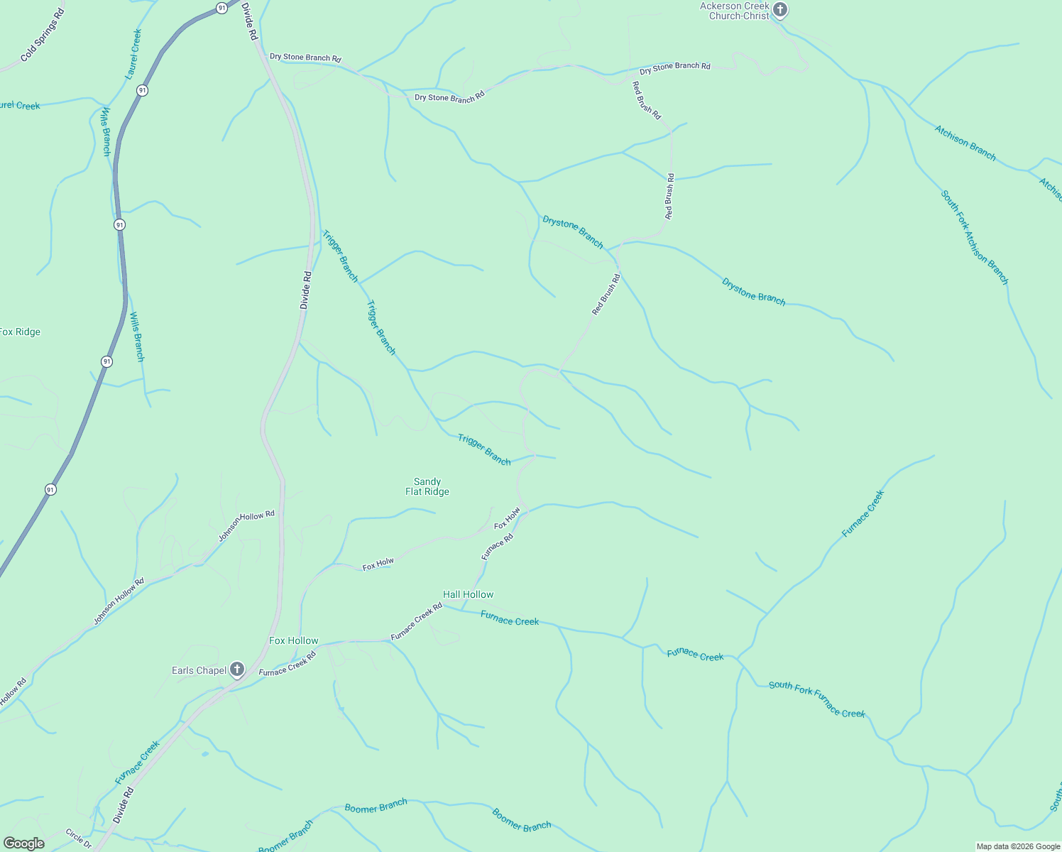 map of restaurants, bars, coffee shops, grocery stores, and more near 790 Red Brush Road in Mountain City