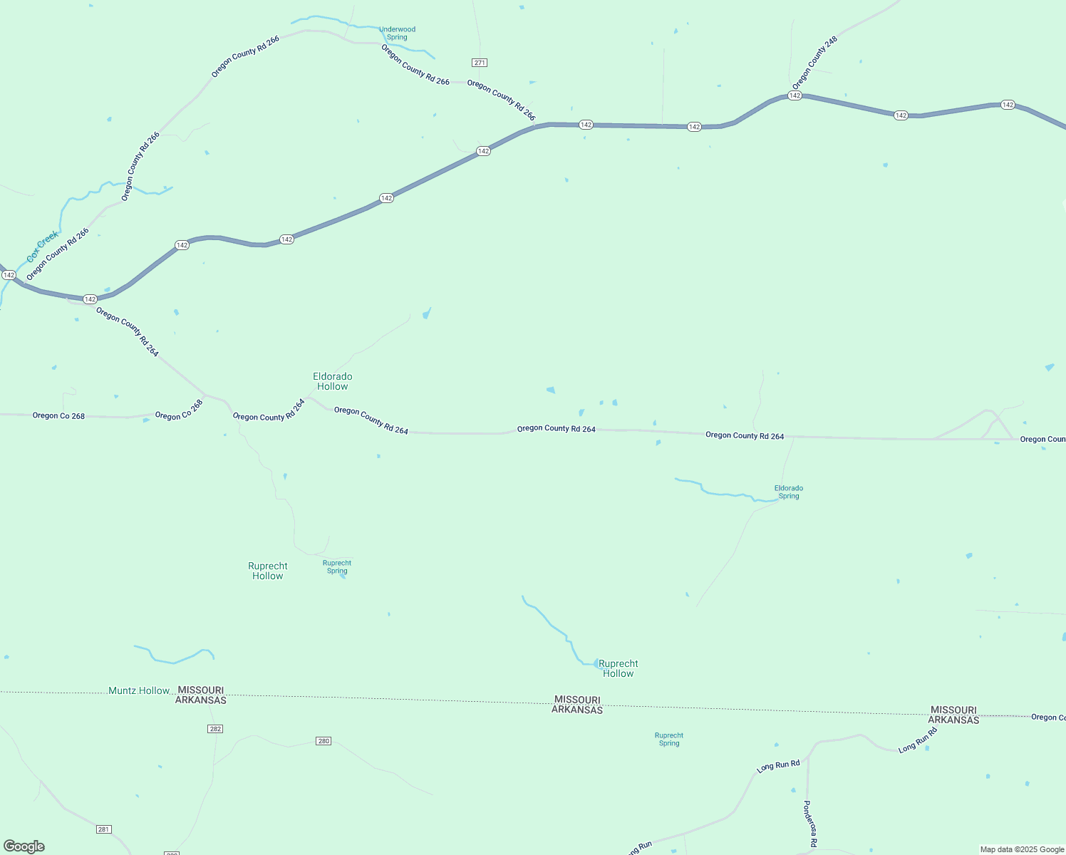 map of restaurants, bars, coffee shops, grocery stores, and more near 264 in Thayer