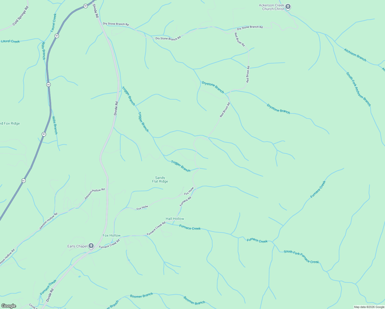 map of restaurants, bars, coffee shops, grocery stores, and more near 790 Red Brush Road in Mountain City
