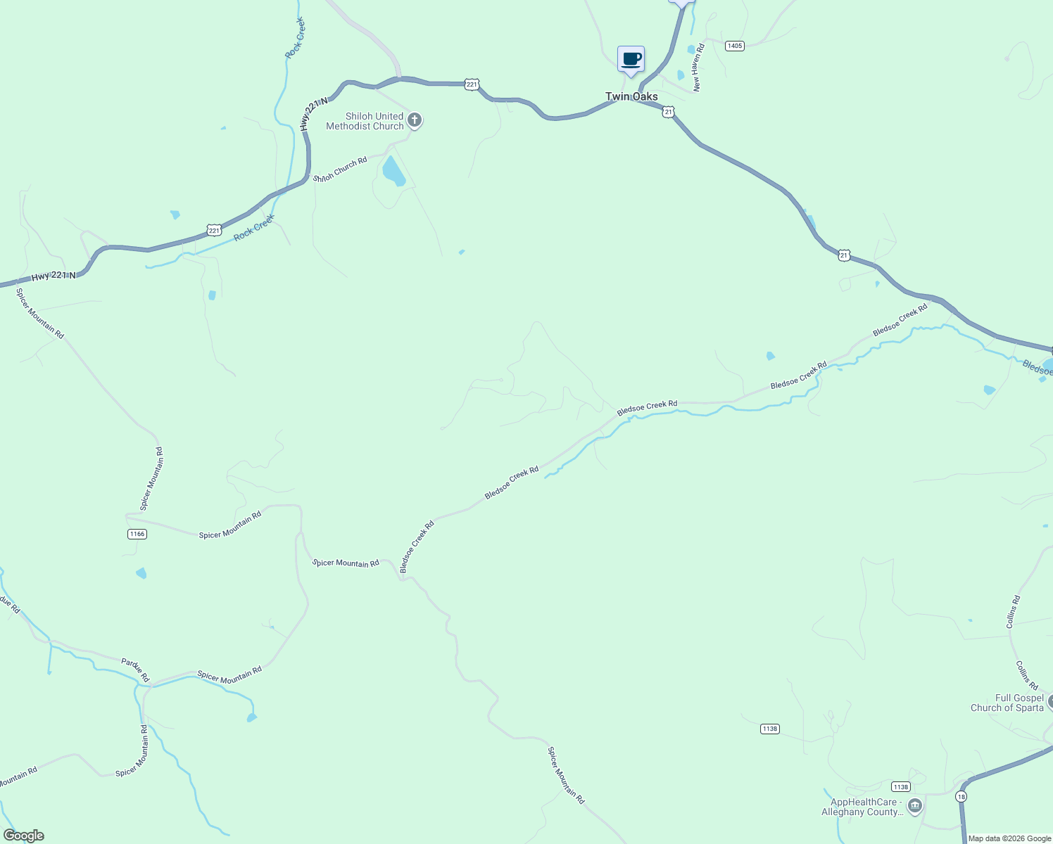 map of restaurants, bars, coffee shops, grocery stores, and more near 39 Oak View Park in Sparta