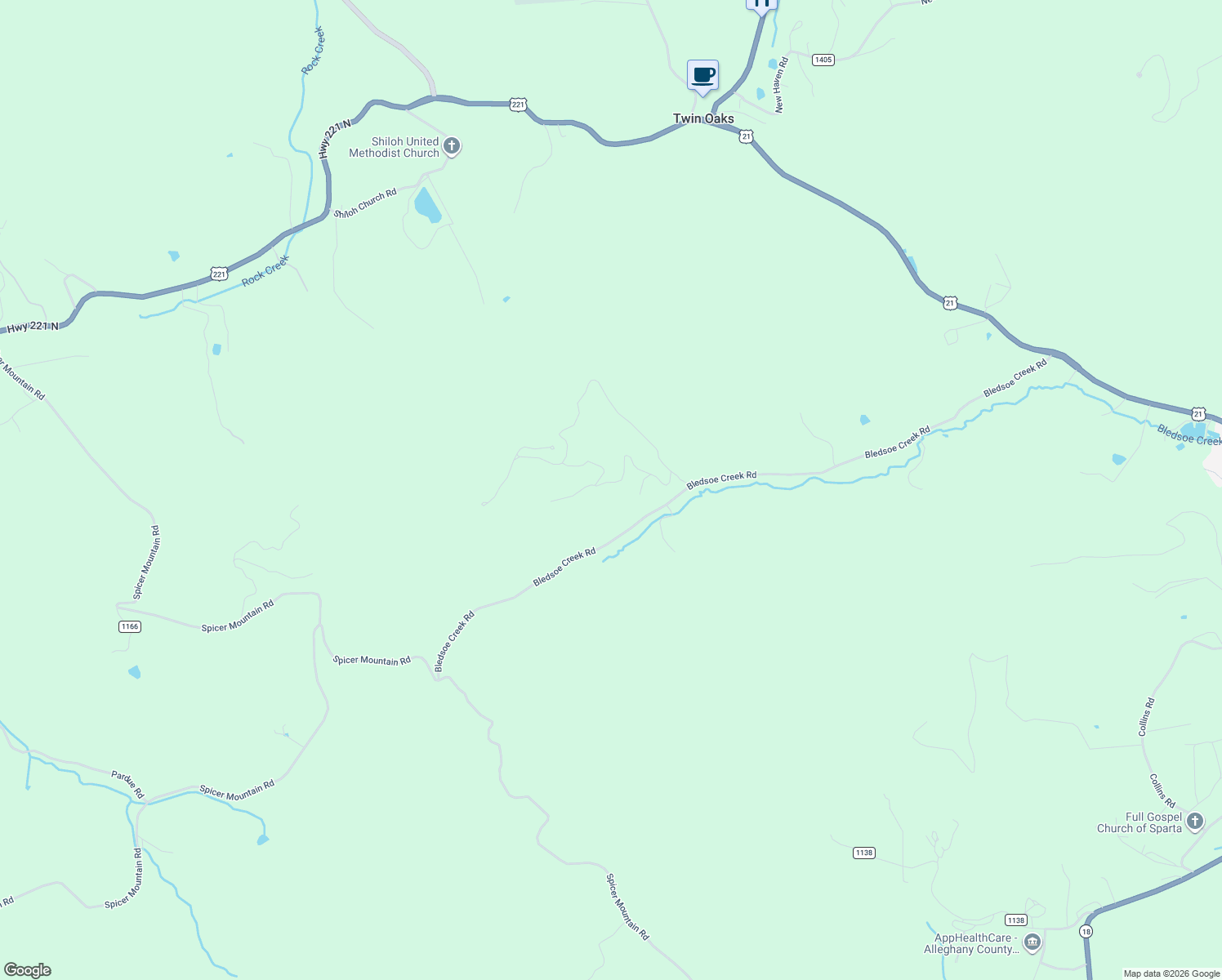 map of restaurants, bars, coffee shops, grocery stores, and more near 39 Oak View Park in Sparta