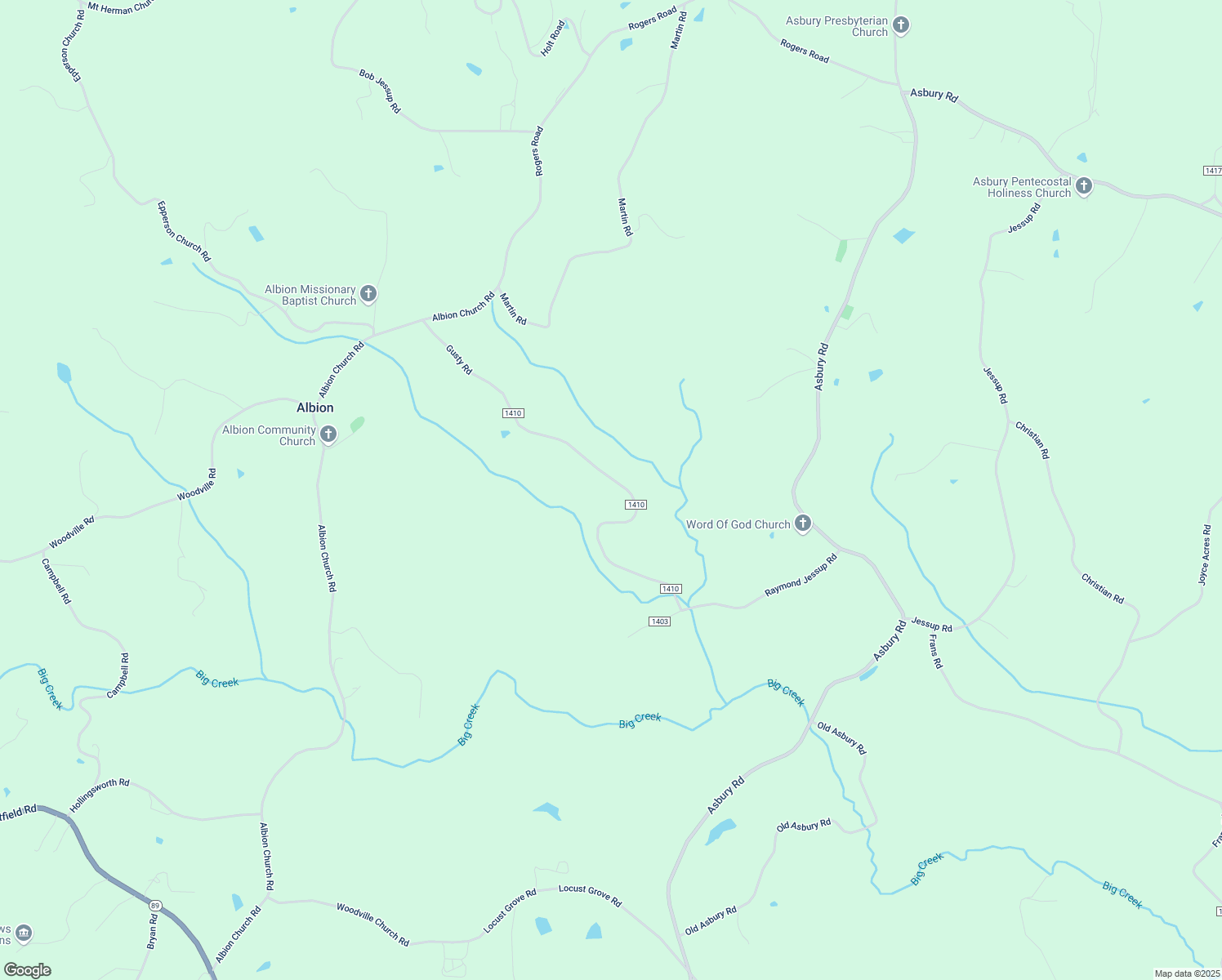map of restaurants, bars, coffee shops, grocery stores, and more near 1329 Loraine Smith Road in Mount Airy