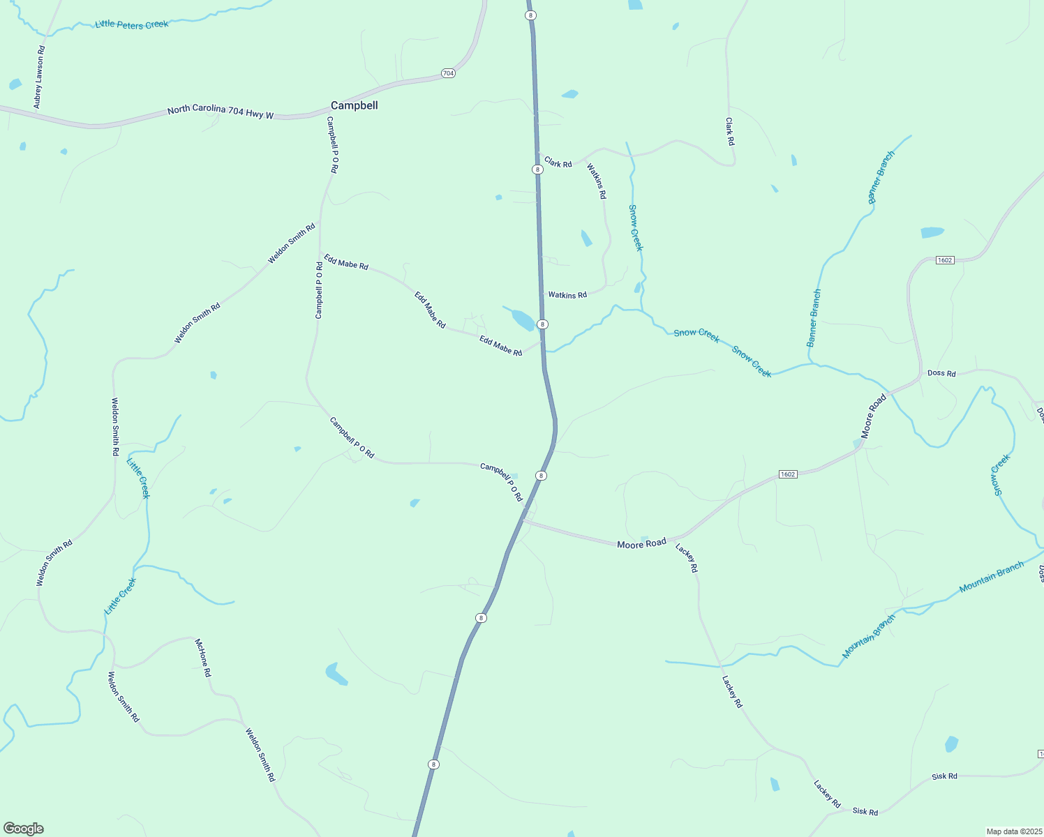 map of restaurants, bars, coffee shops, grocery stores, and more near 5551 North Carolina 8 in Lawsonville