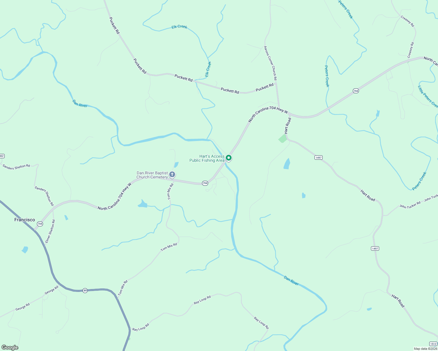 map of restaurants, bars, coffee shops, grocery stores, and more near 3767 North Carolina 704 Highway West in Francisco