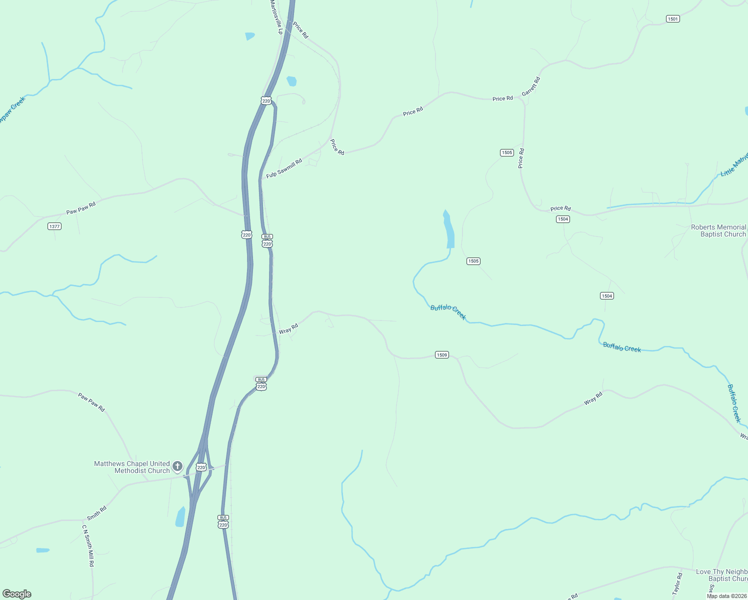 map of restaurants, bars, coffee shops, grocery stores, and more near 341 Wray Road in Stoneville