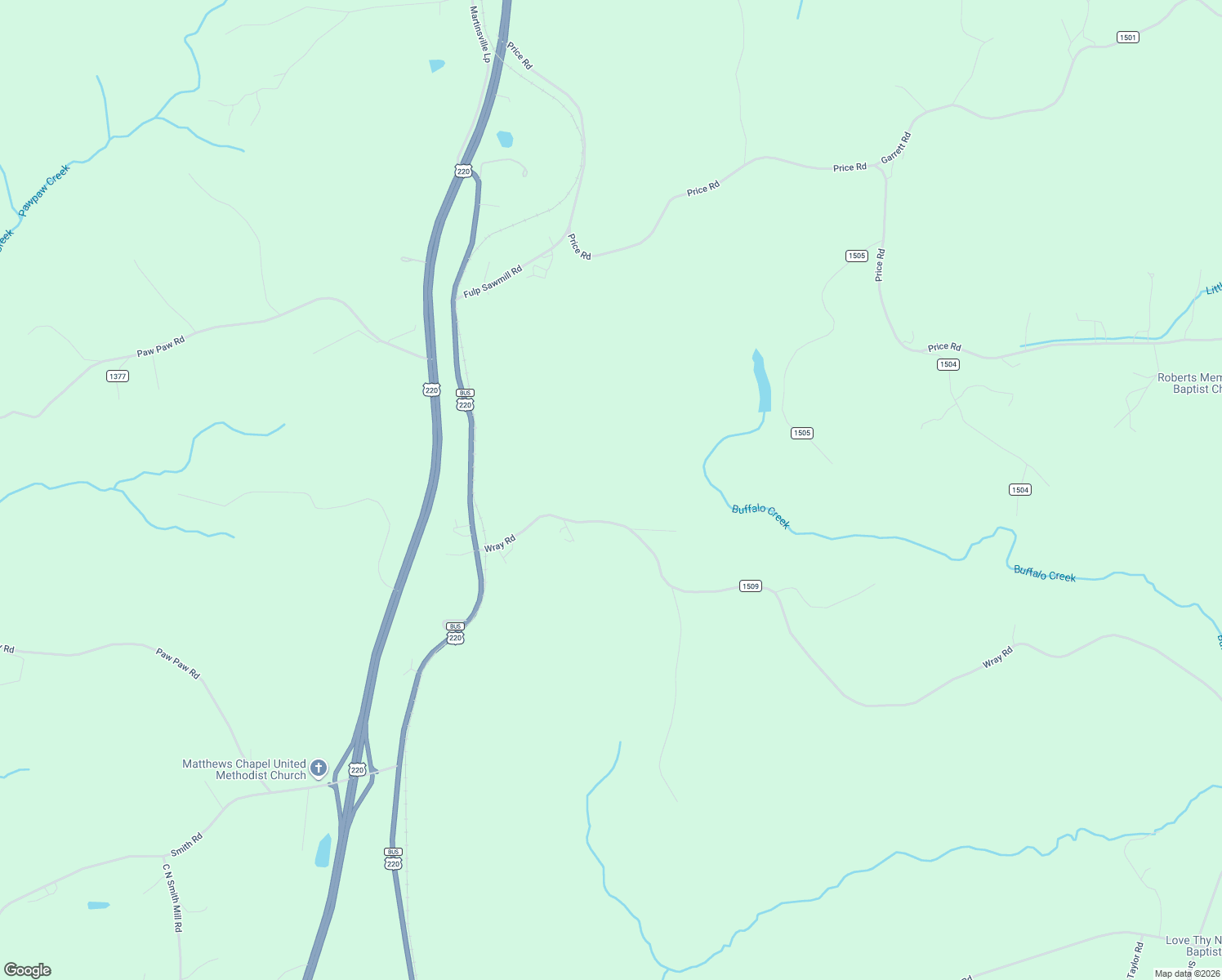 map of restaurants, bars, coffee shops, grocery stores, and more near 341 Wray Road in Stoneville